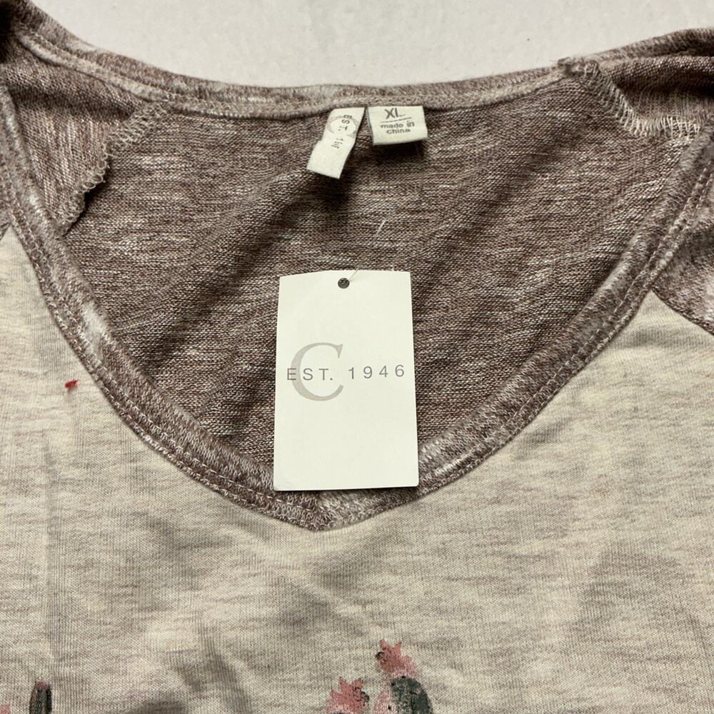 Cato Women’s Long Sleeve Shirts, " Hard To Handle" Sz XL NWT 3714 - Picture 4 of 14